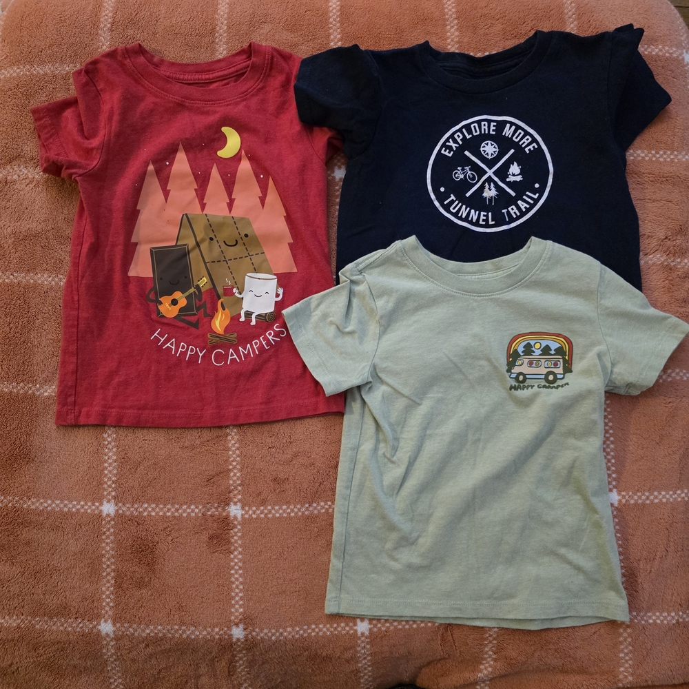 Cat & Jack Kids Graphic Tees - Red, Black, and Green
